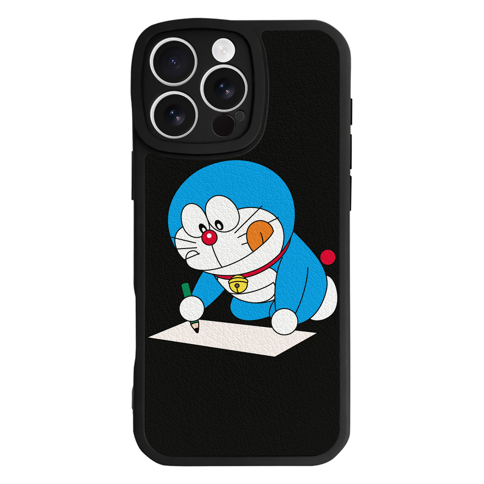 （画像用） ドラえもん Doraemon 【iPhone 16シリーズ対応】シリコンスマホケース（レザー調） 材質：シリコン